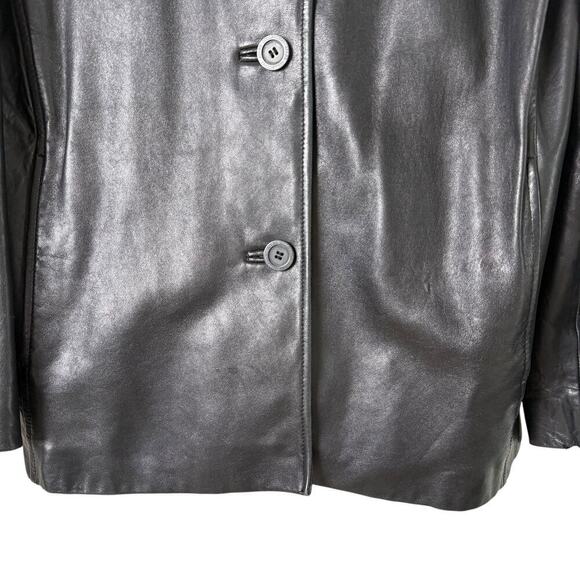 Adler Collection Black Genuine Leather Jacket NZ‎ Lambskin Fully Lined, Large - Picture 5 of 14
